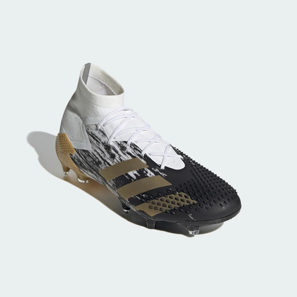 Adidas Predator Mutator 20.1 FG - White-Black-Gold Soccer Cleats