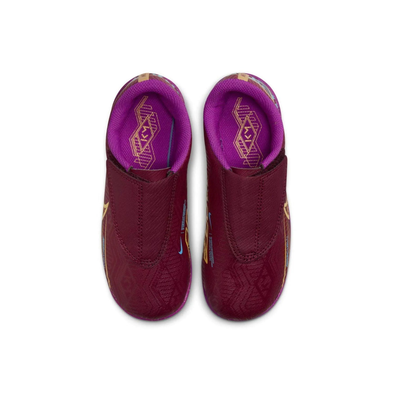 Nike Kids Vapor 15 Club KM MG PS (V) - Dark Beetroot-Gold (Pair - Top)