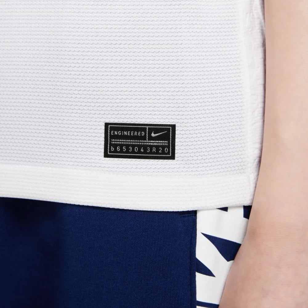 Nike 2021-22 Tottenham Youth Home Jersey - White (Detail 4)