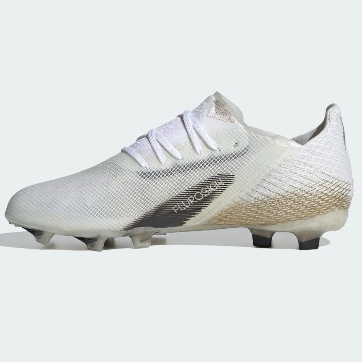 Adidas JR X Ghosted.1 FG - White-Black-Gold