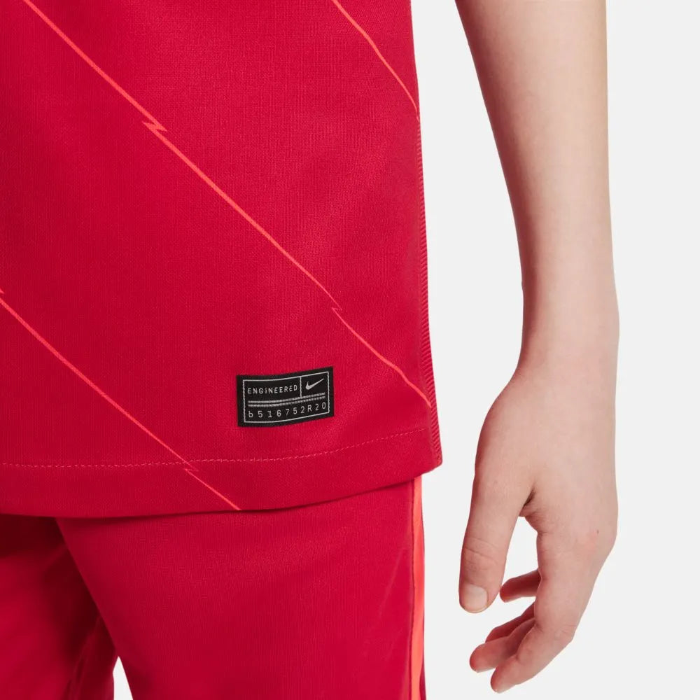 Nike 2021-22 Liverpool Youth Home Jersey - Gym Red-Crimson (Detail 3)