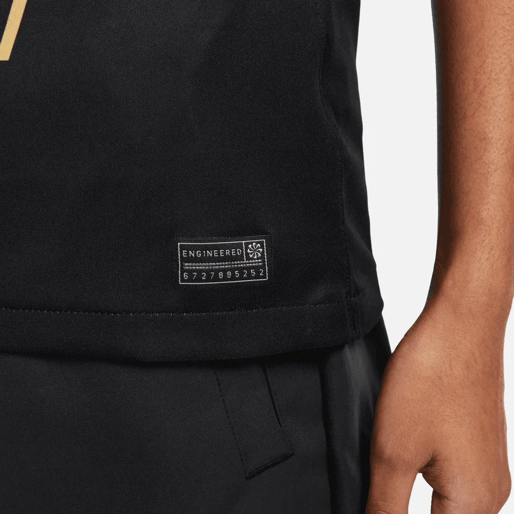 Nike 2023 Pumas Womens Third Jersey - Black - Gold (Detail 3)