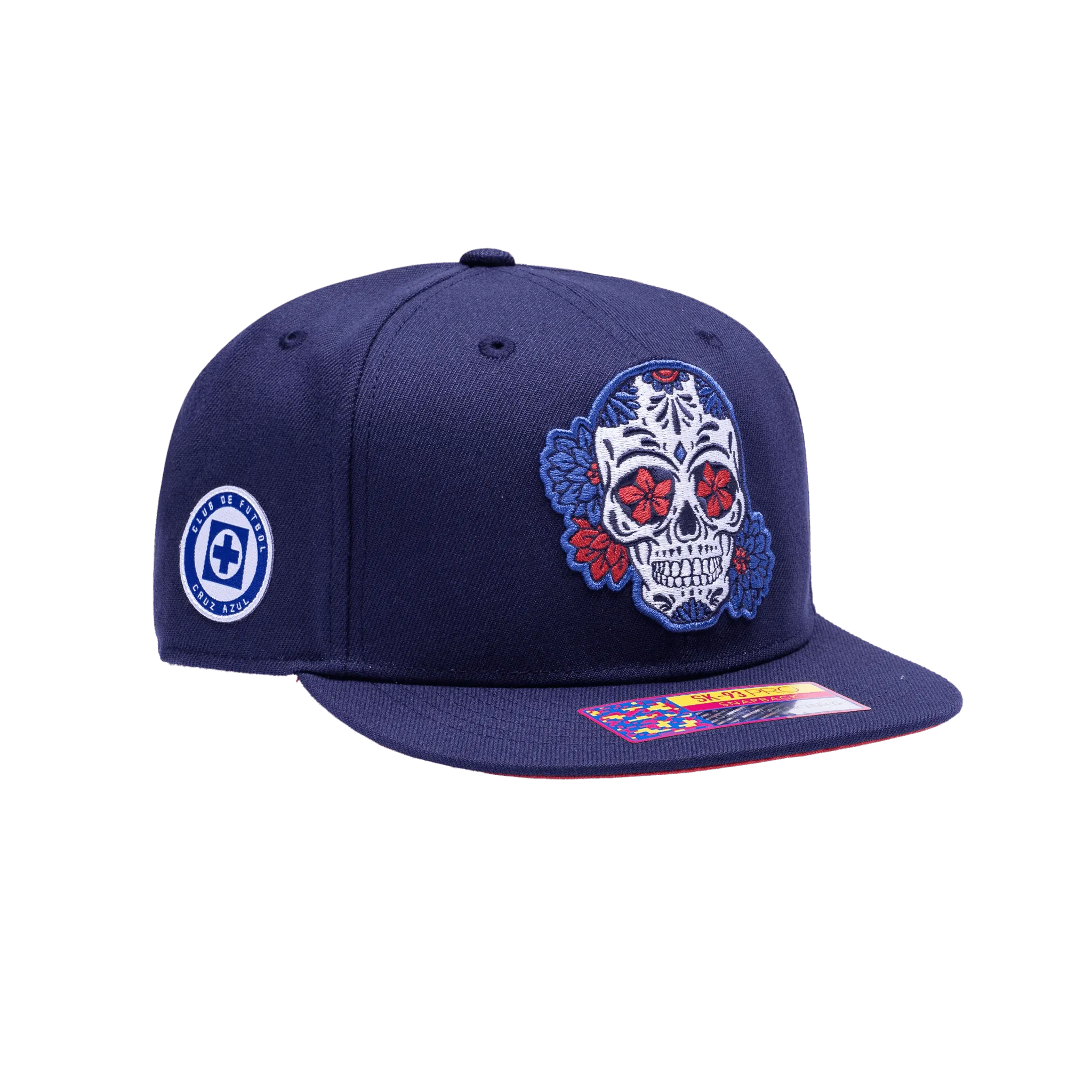 FI Collection Cruz Azul Me Da Mi Calaverita Snapchat Hat (Lateral - Side 2)