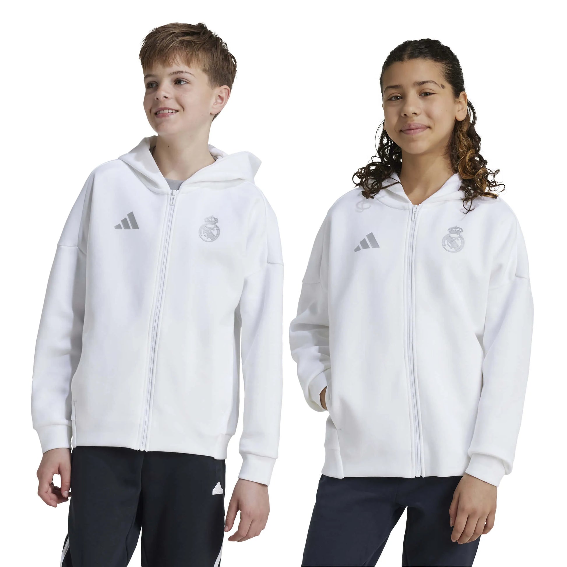 adidas 2024-25 Real Madrid Youth Anthem Jacket (Models - Front)