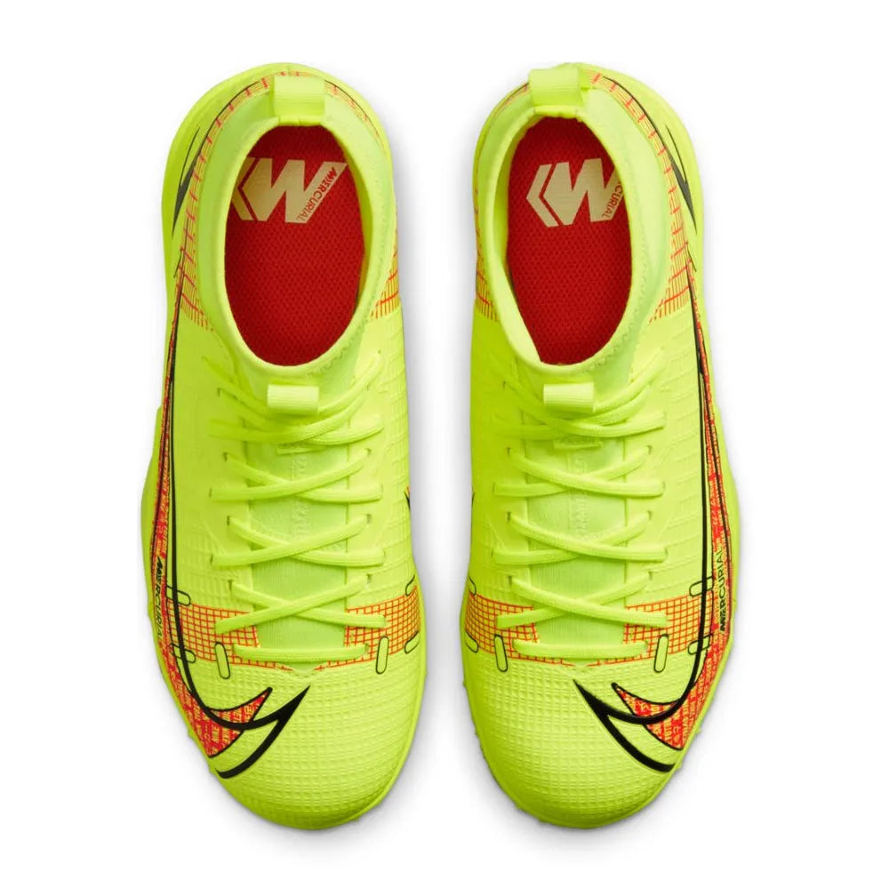 Nike JR Superfly 8 Academy TF - Volt-Bright Crimson (Pair - Top)
