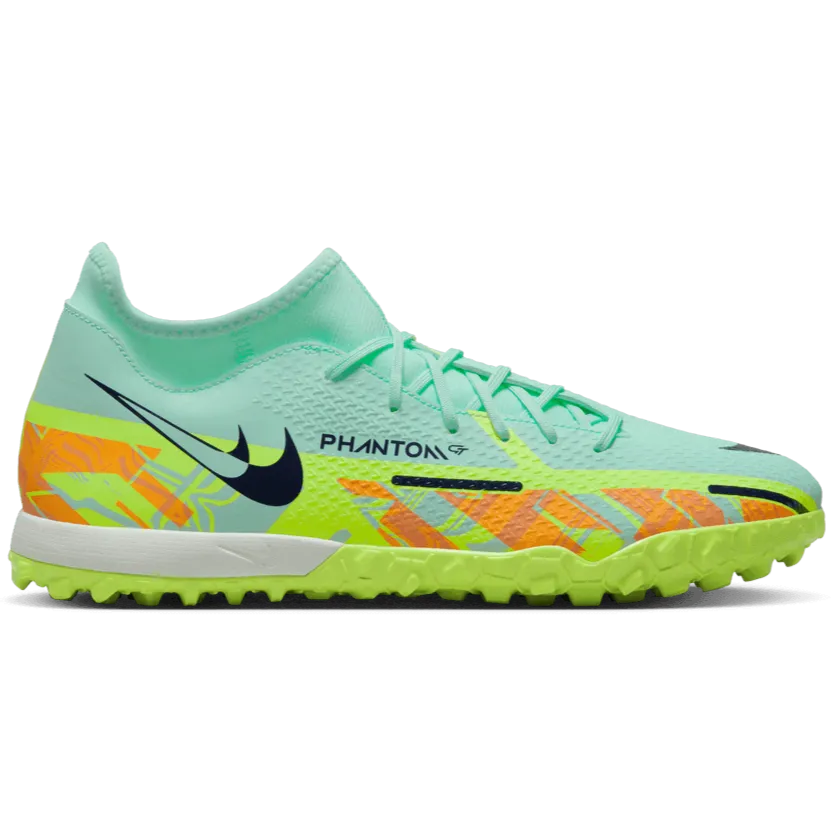 Nike Phantom GT2 Academy DF Turf - Mint-Blackened Blue (Side 2)