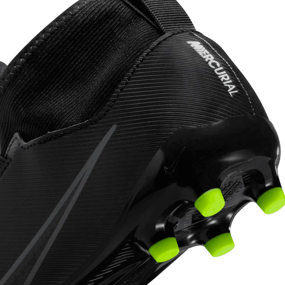 Nike JR Zoom Mercurial Superfly 9 Academy FG-MG - Black-Grey (Detail 3)