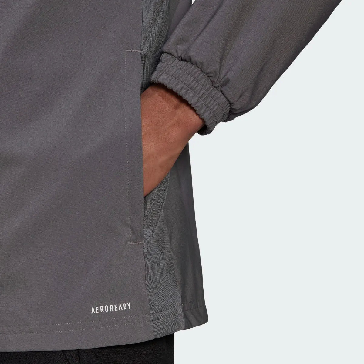 Adidas Tiro 21 Windbreaker Jacket - Team Grey (Detail 2)