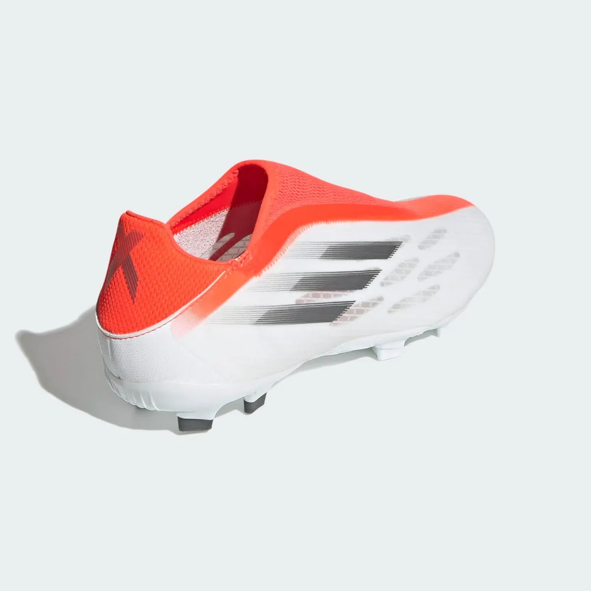 Adidas X Speedflow .3 Laceless FG  - White-Iron. Metallic (Diagonal 2)