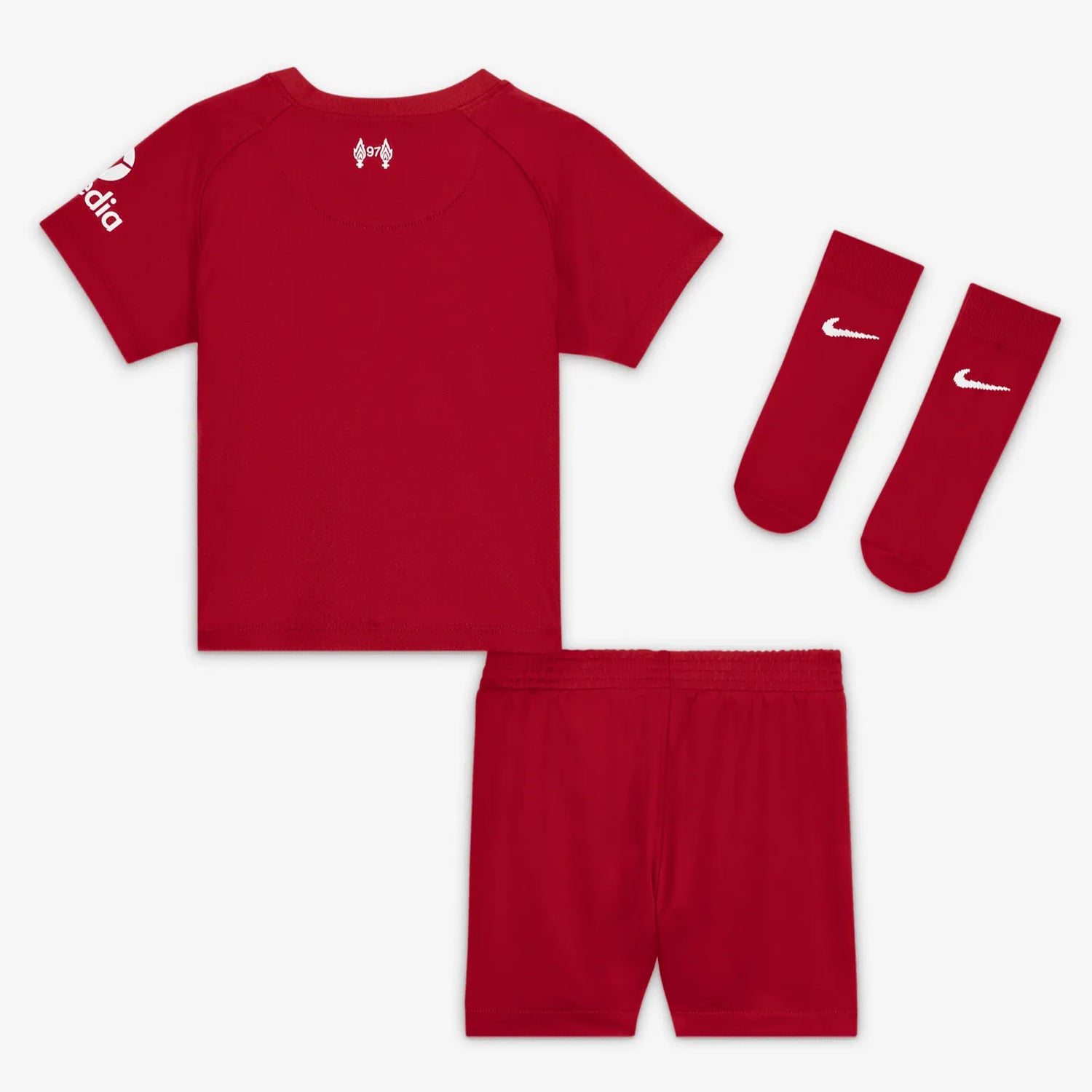 Nike 2022-23 Liverpool FC Home Infant Kit - Red - White (Kit - Back)
