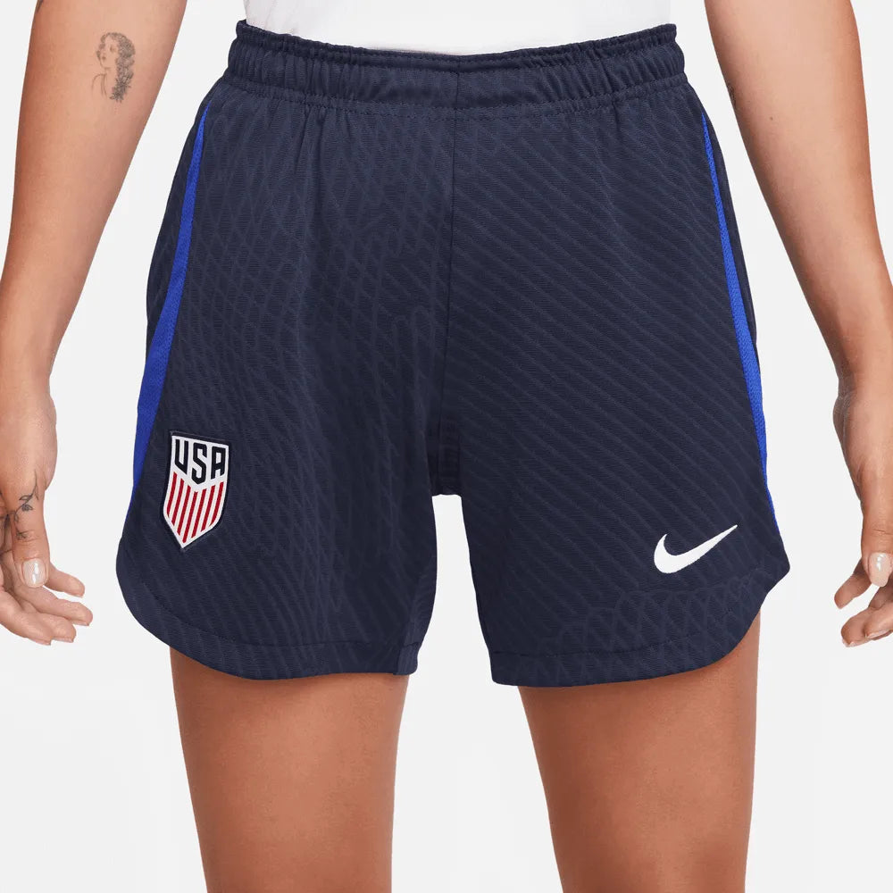 Nike 2022-23 USA Women's Strike Short KZ Navy-Blue-White (Front)