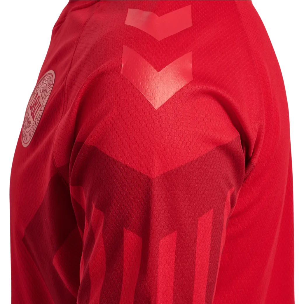 Hummel 2022-23 Denmark Home Jersey - Tango Red (Detail 1)