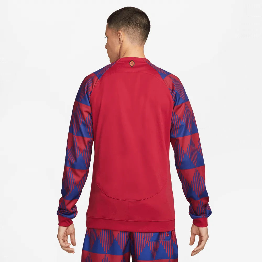 Nike 2023-24  Barcelona Anthem Jacket - Noble Red (Model - Back)