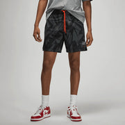 Jordan 2022-23 PSG Printed Shorts - Smoke Grey-Black (Model - Front)