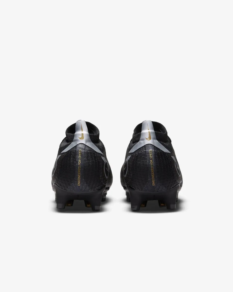 Nike Mercurial Vapor 14 Pro FG - Black-Gold-Silver (Pair - Back)