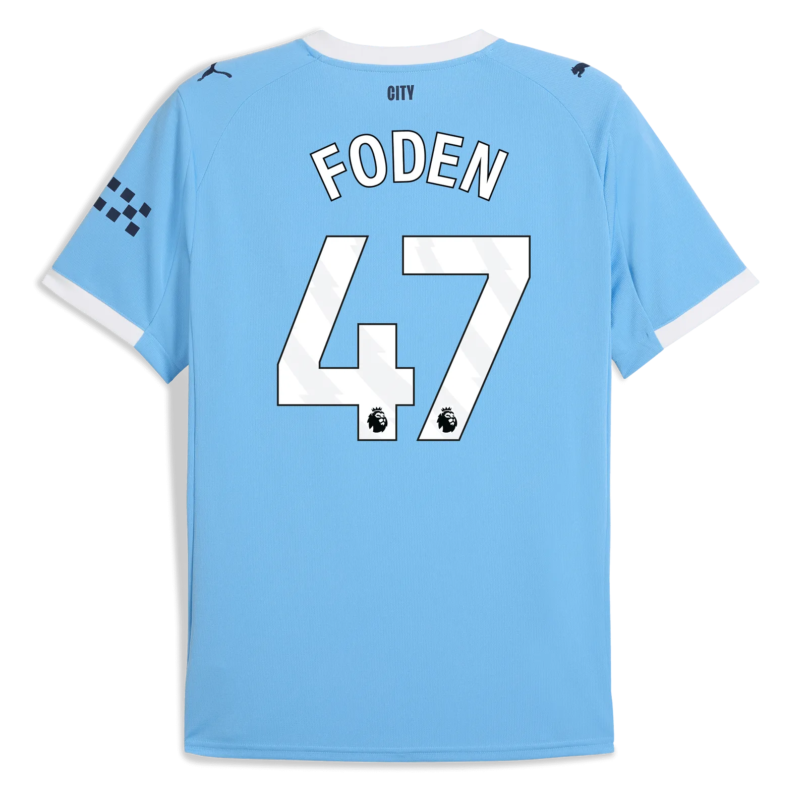 Puma 2025-26 Manchester City Men's Stadium Home Soccer Jersey (Foden)
