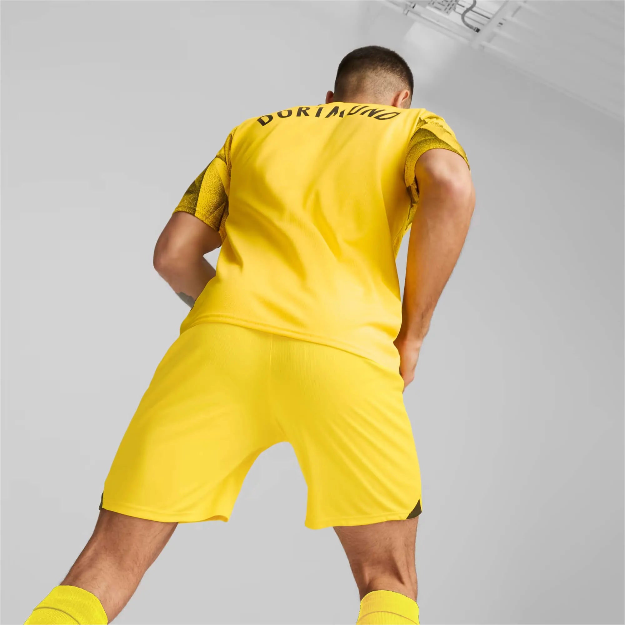 Puma 2023-24 Borussia Dortmund Men's Stadium Third Jersey (Model - Back)