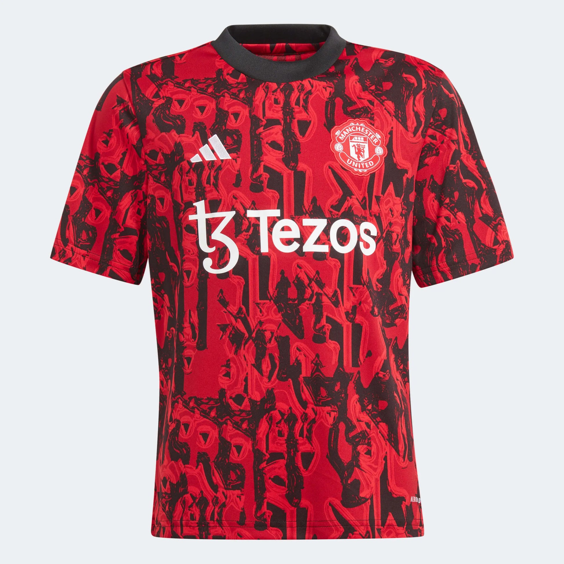 adidas 2023-24 Manchester United Youth Pre-Match Jersey (Front)