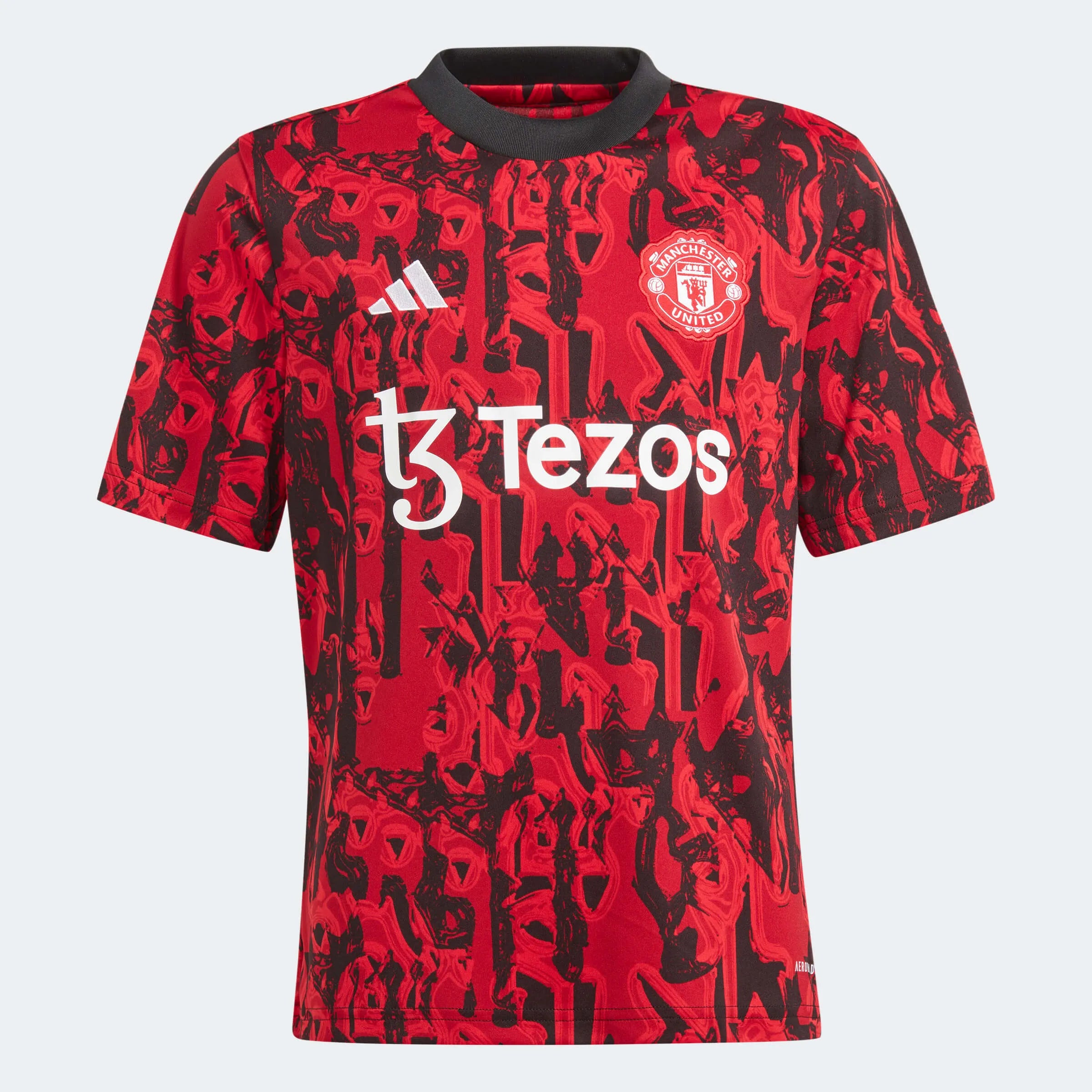 adidas 2023-24 Manchester United Youth Pre-Match Jersey (Front)