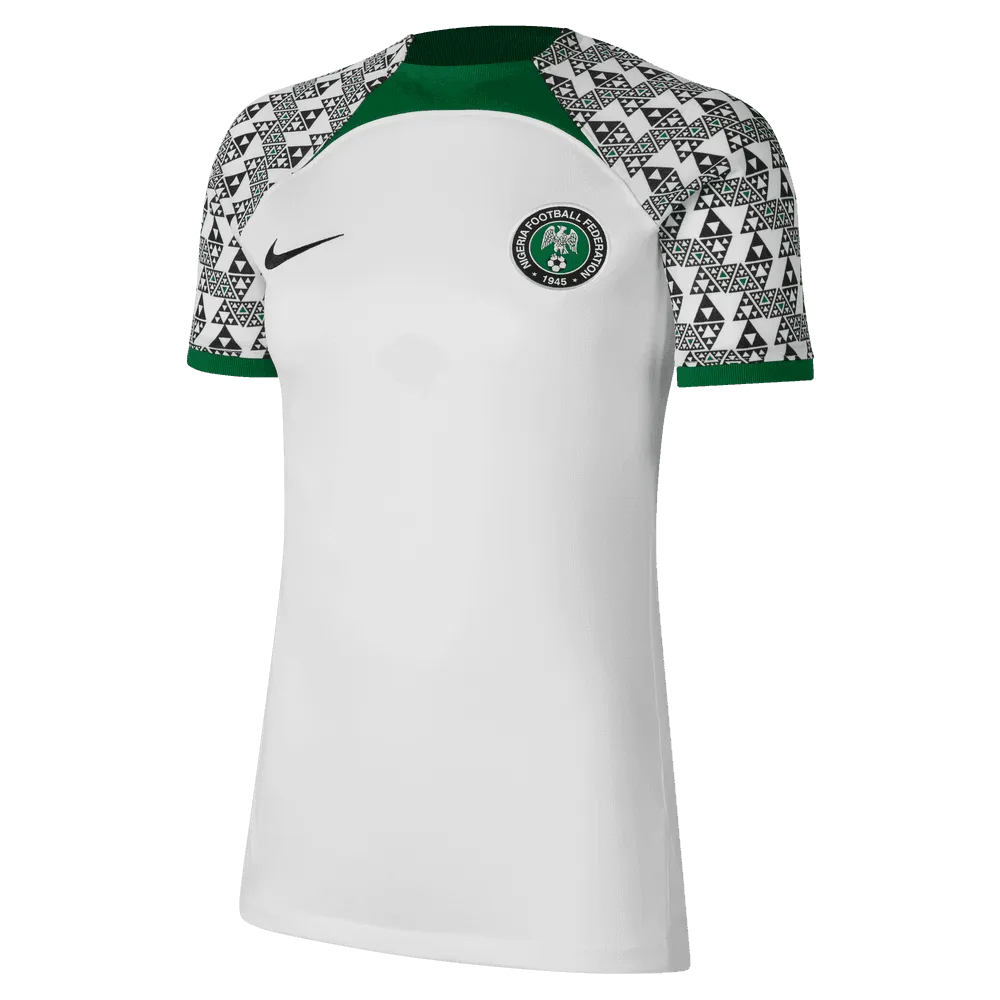 Nike 2022-23 Nigeria Women's Away Jersey - White-Black (Front)