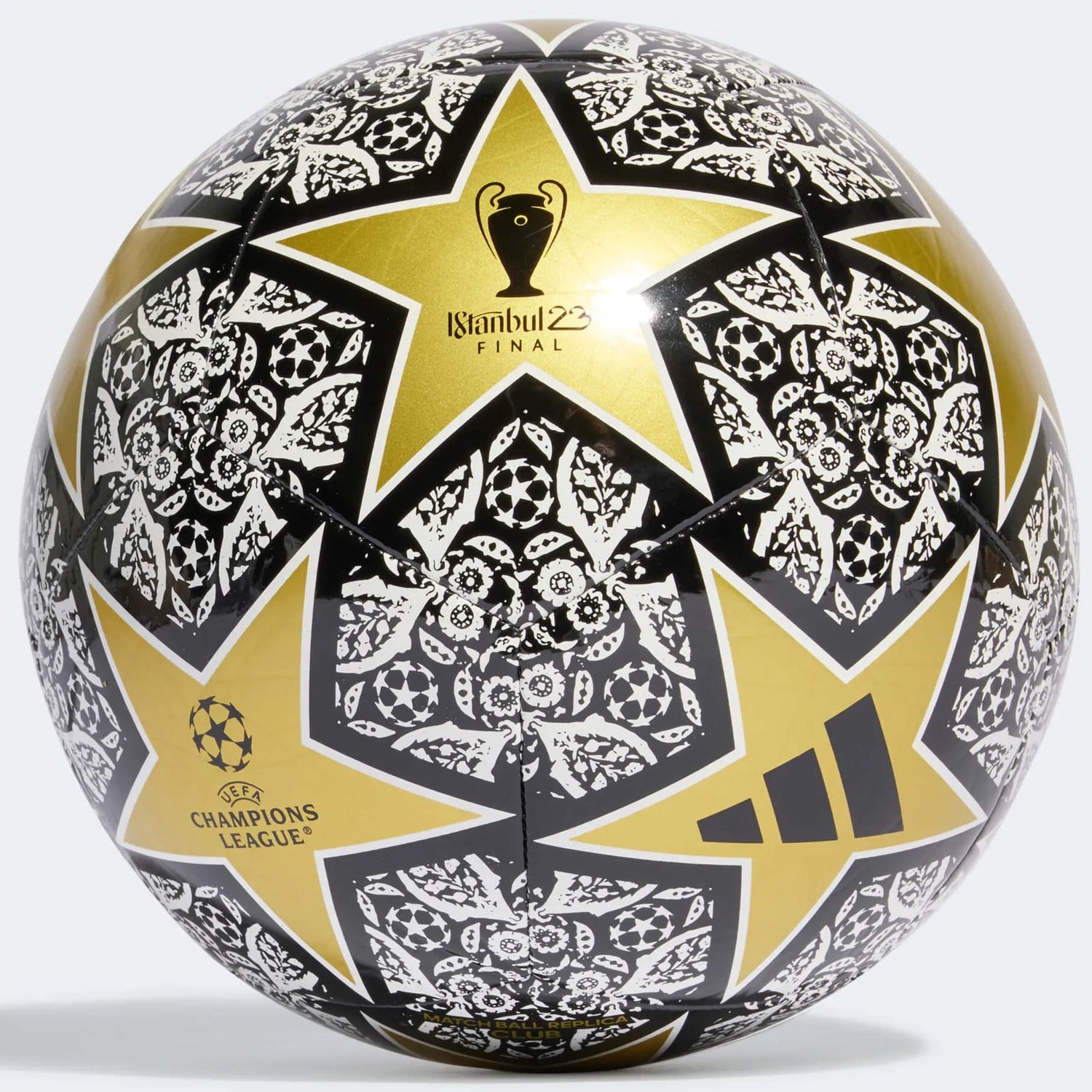 チャンピオンズリーグ公式球Istanbul 23 Final adidas 23 UCL Istanbul Club Soccer Ball - Black - Gold
