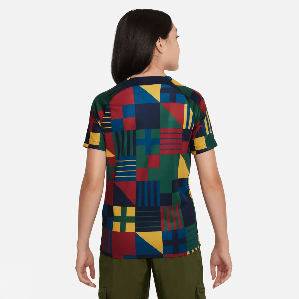 Nike 2022-23 Portugal Youth Pre-Match Jersey (Model - Back)