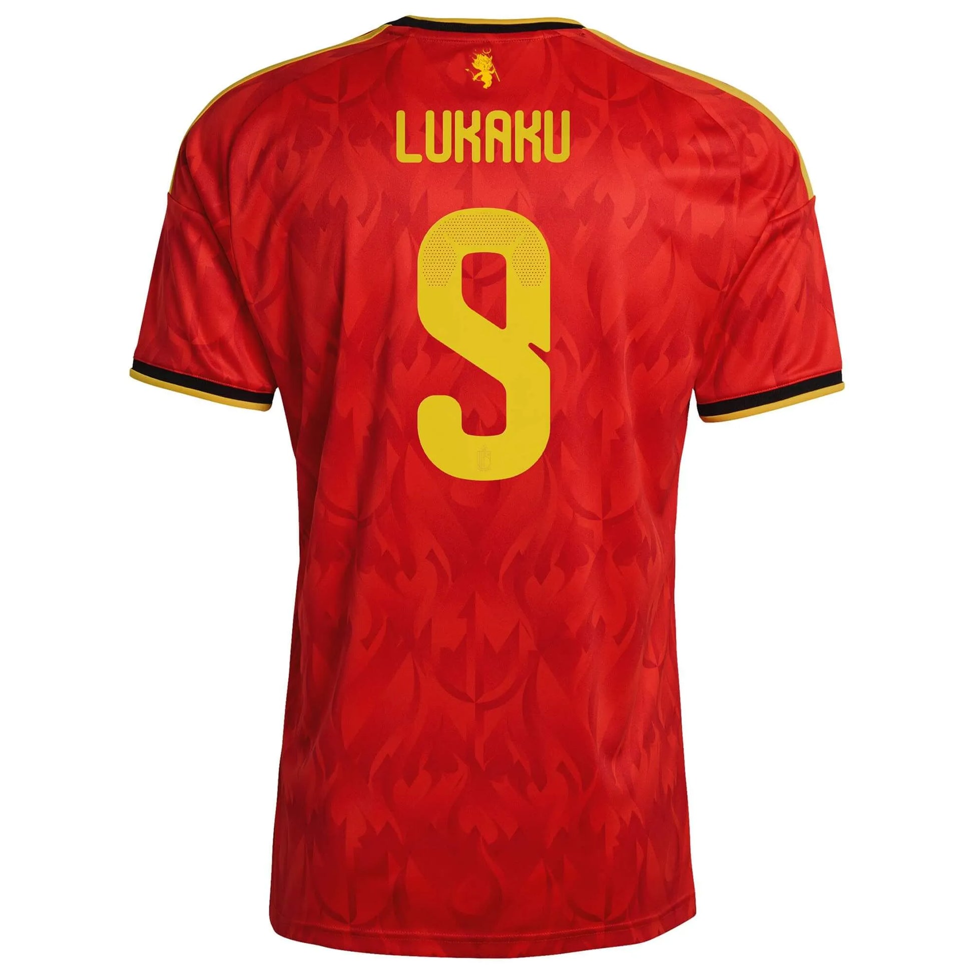 adidas 2026 Belgium Men's Stadium Home Soccer Jersey (Lukaku)