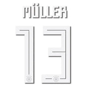 Germany 2018 Away Muller #13 Jersey Name Set