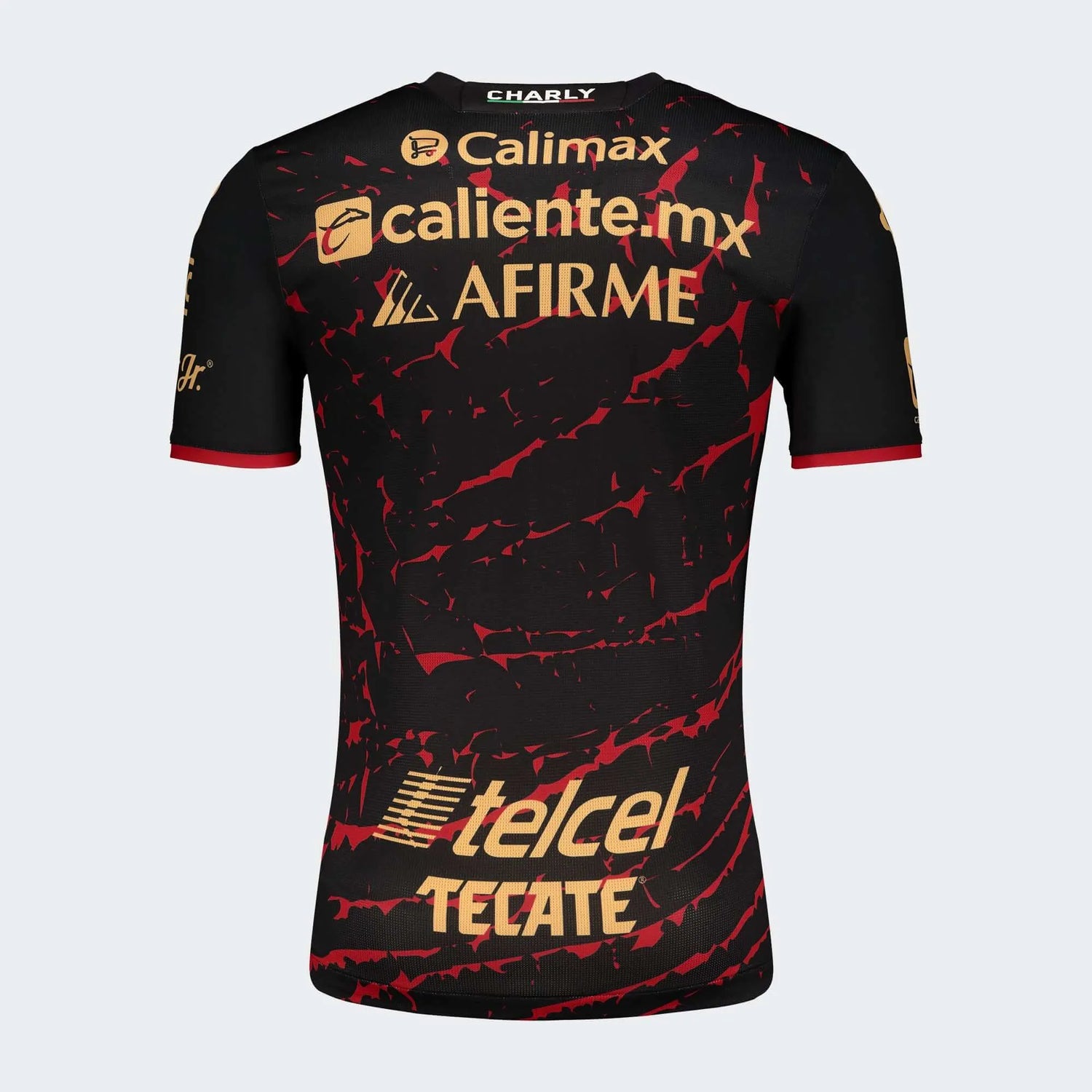 Charly 2022-23 Club Tijuana Home Jersey - Black-Red (Back)