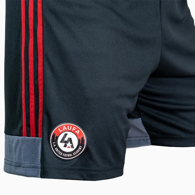 side close up of adidas LAUFA Mi Tastigo 19 Youth Shorts - Black