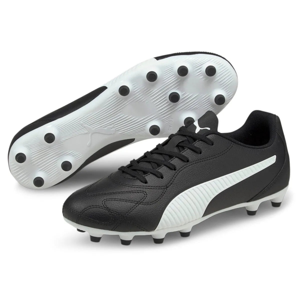 Puma Monarch II FG-AG - Black-White (Pair)