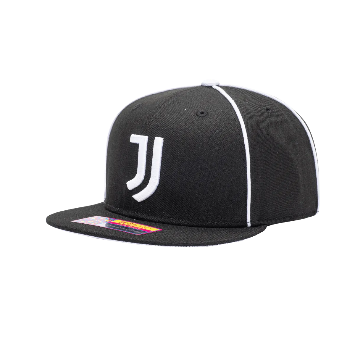 Fan Ink Collection Juventus Cali Night Snapback Hat - Black-White
