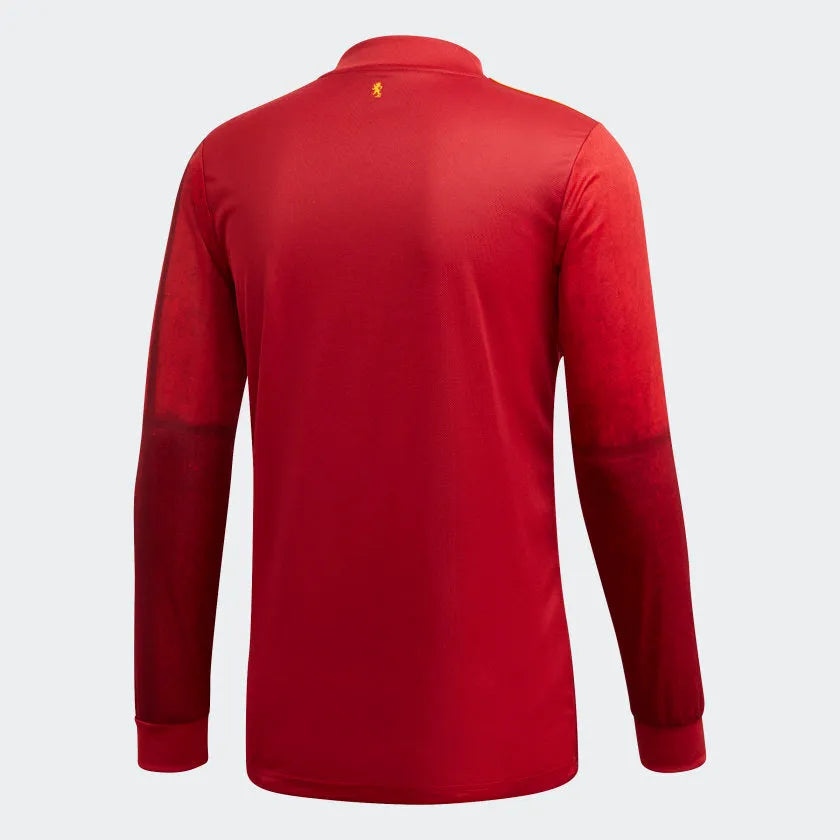 adidas 2020-21 Spain Home Long-Sleeve Jersey - Red-Yellow