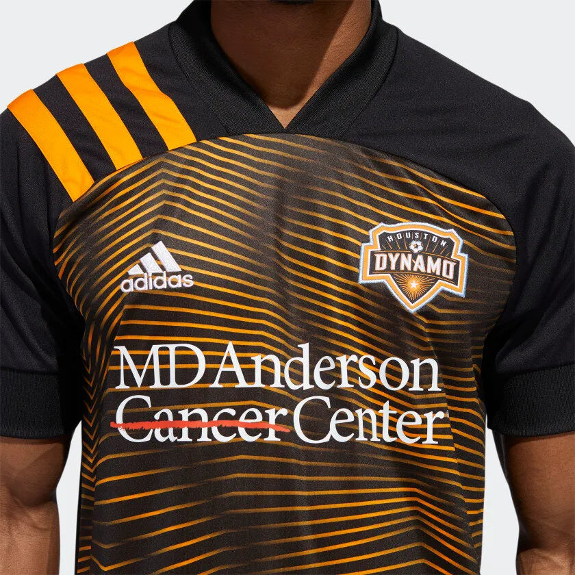 addias 2020-21 Houston Dynamo Away Jersey - Black-Orange