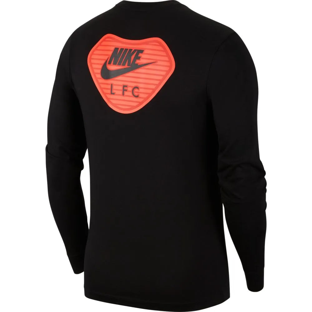 Nike 2020-21 Liverpool Long-Sleeve Travel Tee - Black-Crimson