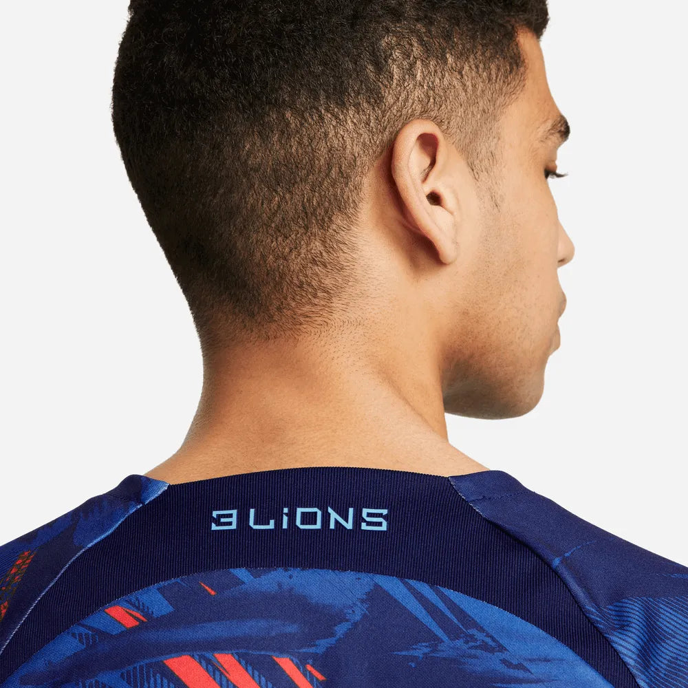 Nike 2022-23 England Dri Fit Top Blue Voids-Game Royal (Detail 2)