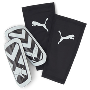 Puma Ultra Flex Sleeve Shin Guards - Black - White (Set)
