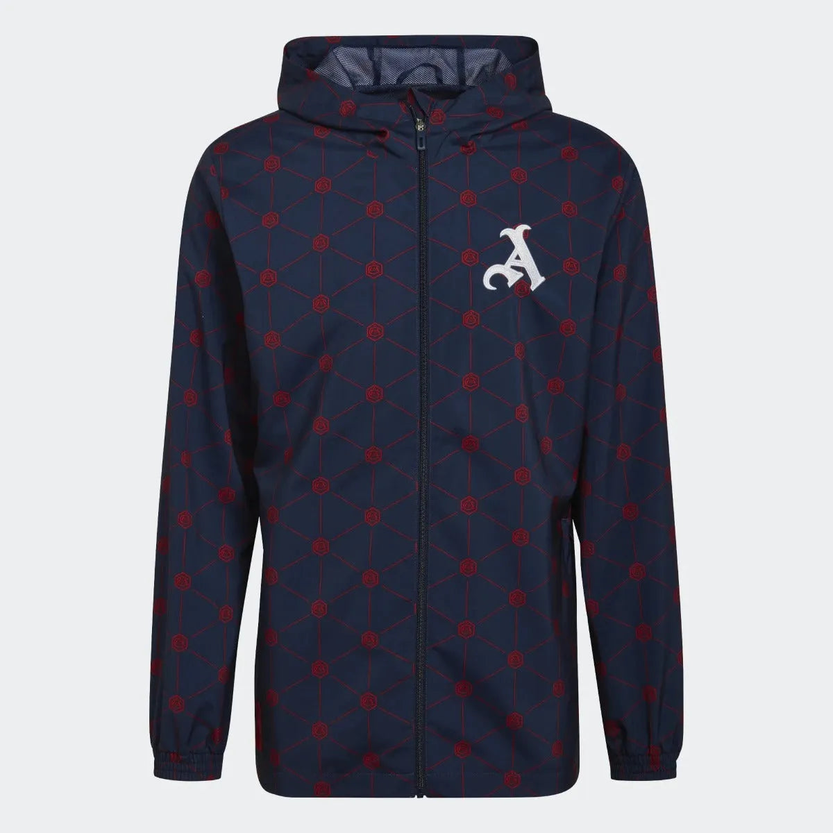 adidas 22-23 Arsenal Windbreaker - Navy-Scarlet (Front)