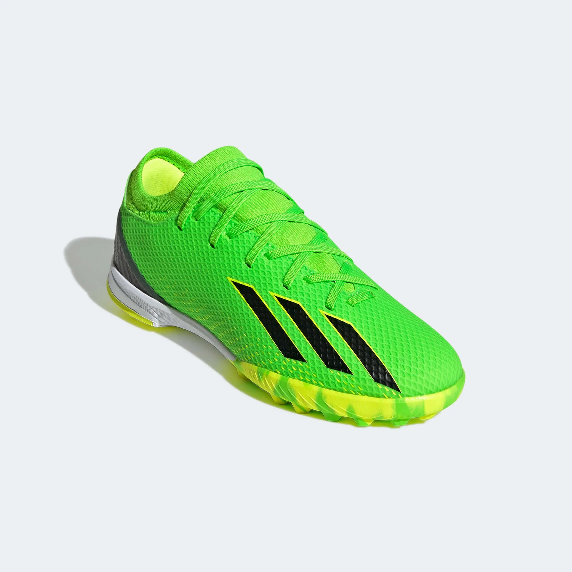 adidas Kids X SpeedPortal .3 Turf - Green-Black (Front Lateral)