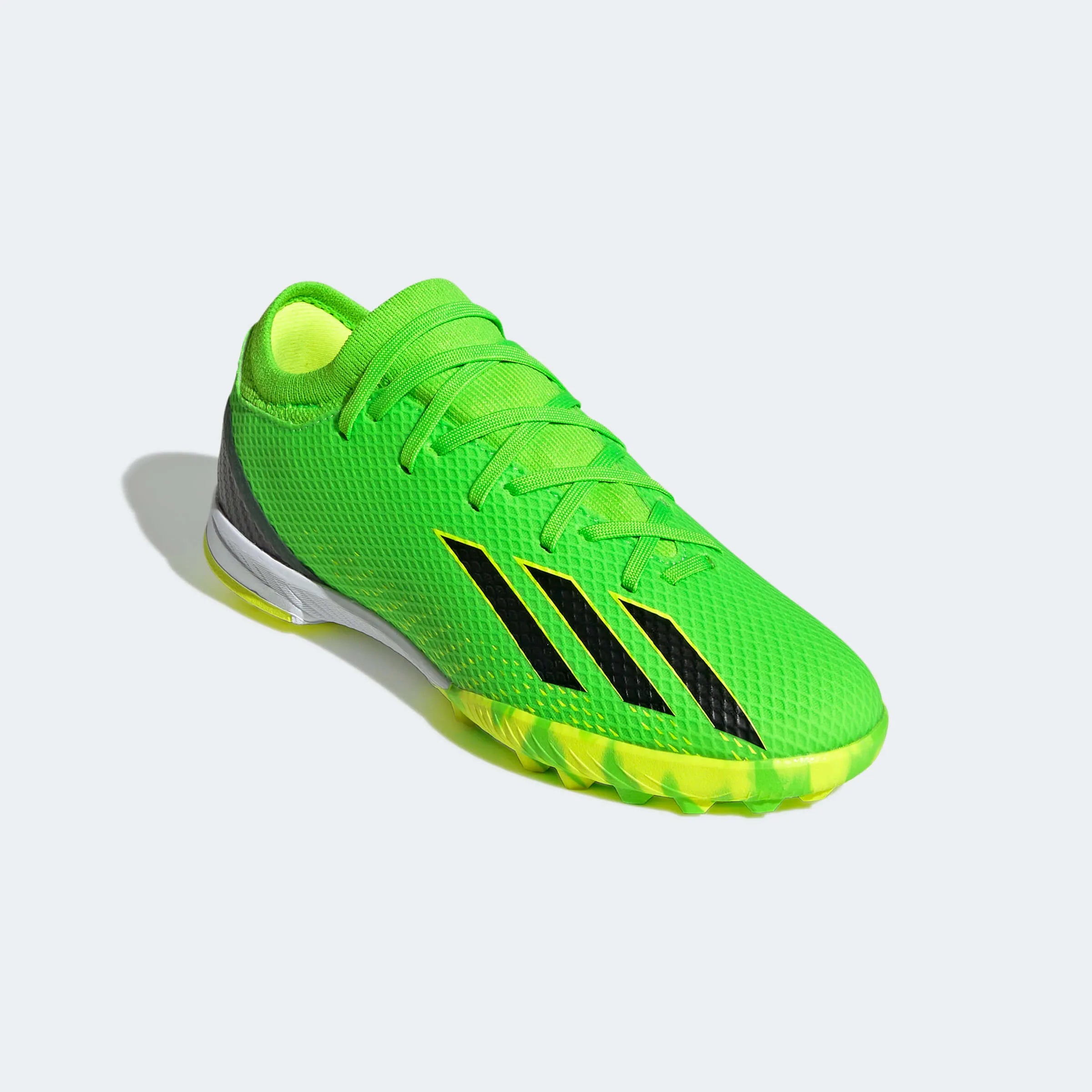 adidas Kids X SpeedPortal .3 Turf - Green-Black (Front Lateral)