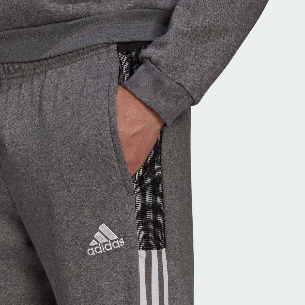 Adidas Tiro 21 Sweat Pants - Grey (Detail 1)