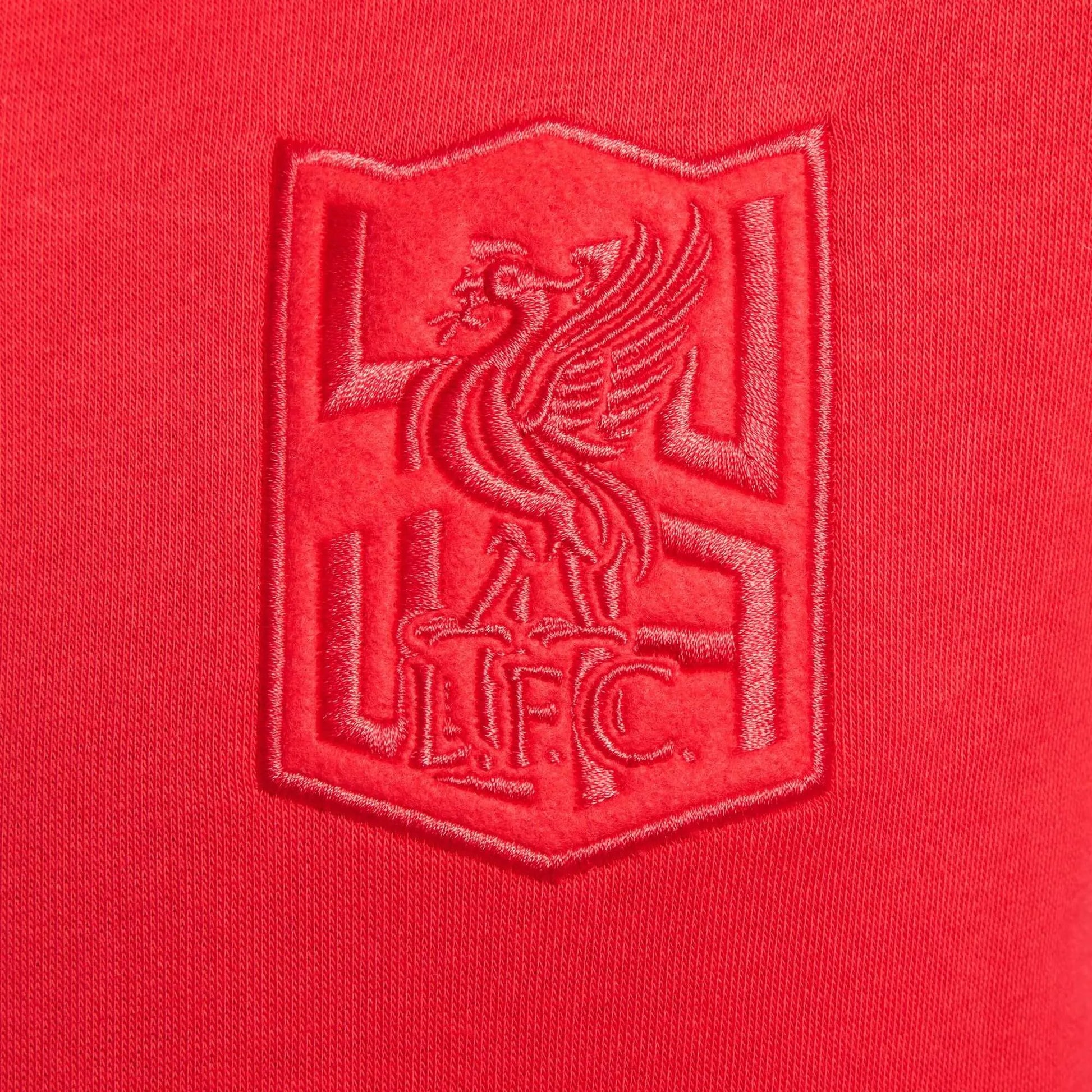 Nike 2024-25 Liverpool Youth Club Pullover Hoodie (Detail 3)
