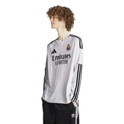 adidas 2024-25 Real Madrid Men's Stadium Home Long-Sleeve Jersey (Model - Front)