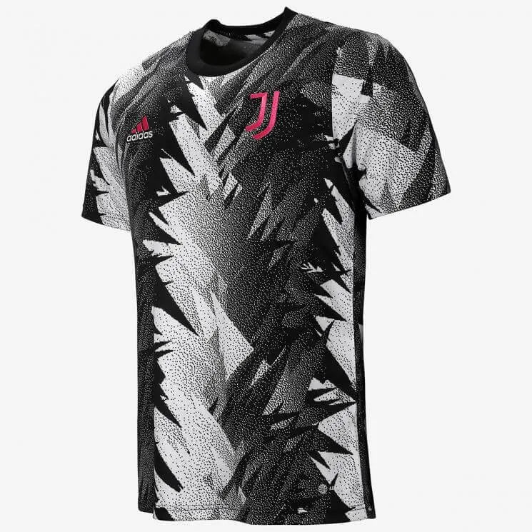 adidas 2022-23 Juventus Pre-Match Jersey - Black-White (Lateral)