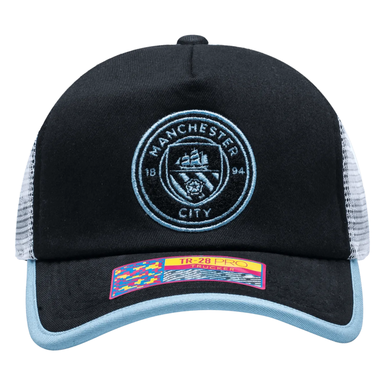 FI Collection Manchester City One8th Strike Trucker Hat (Front)