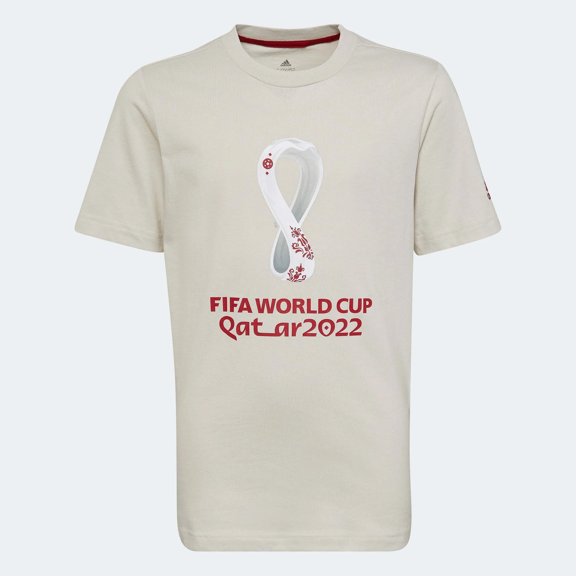 adidas 2022 FIFA World Cup Youth Tee Talc (Front)