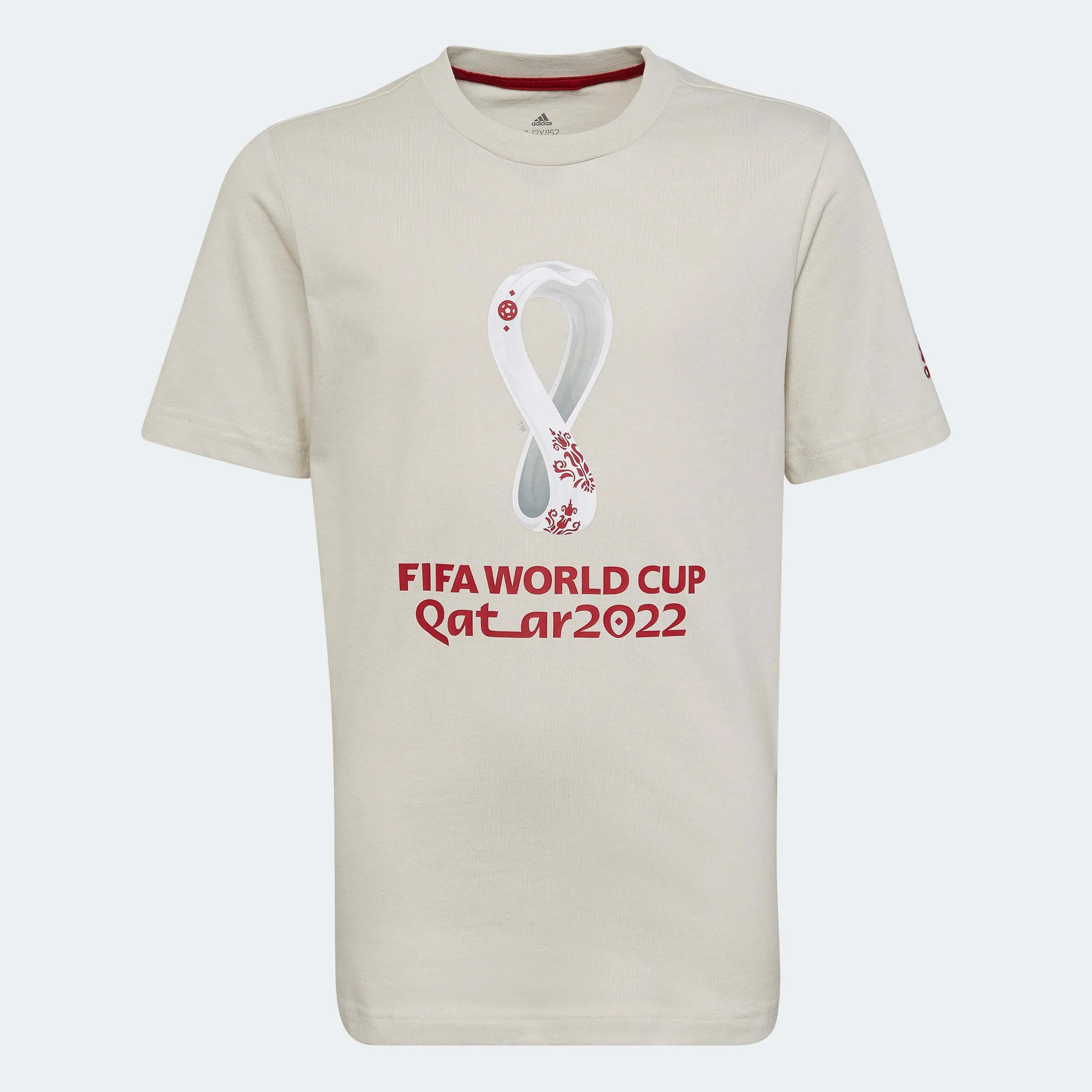 adidas 2022 FIFA World Cup Youth Tee Talc (Front)