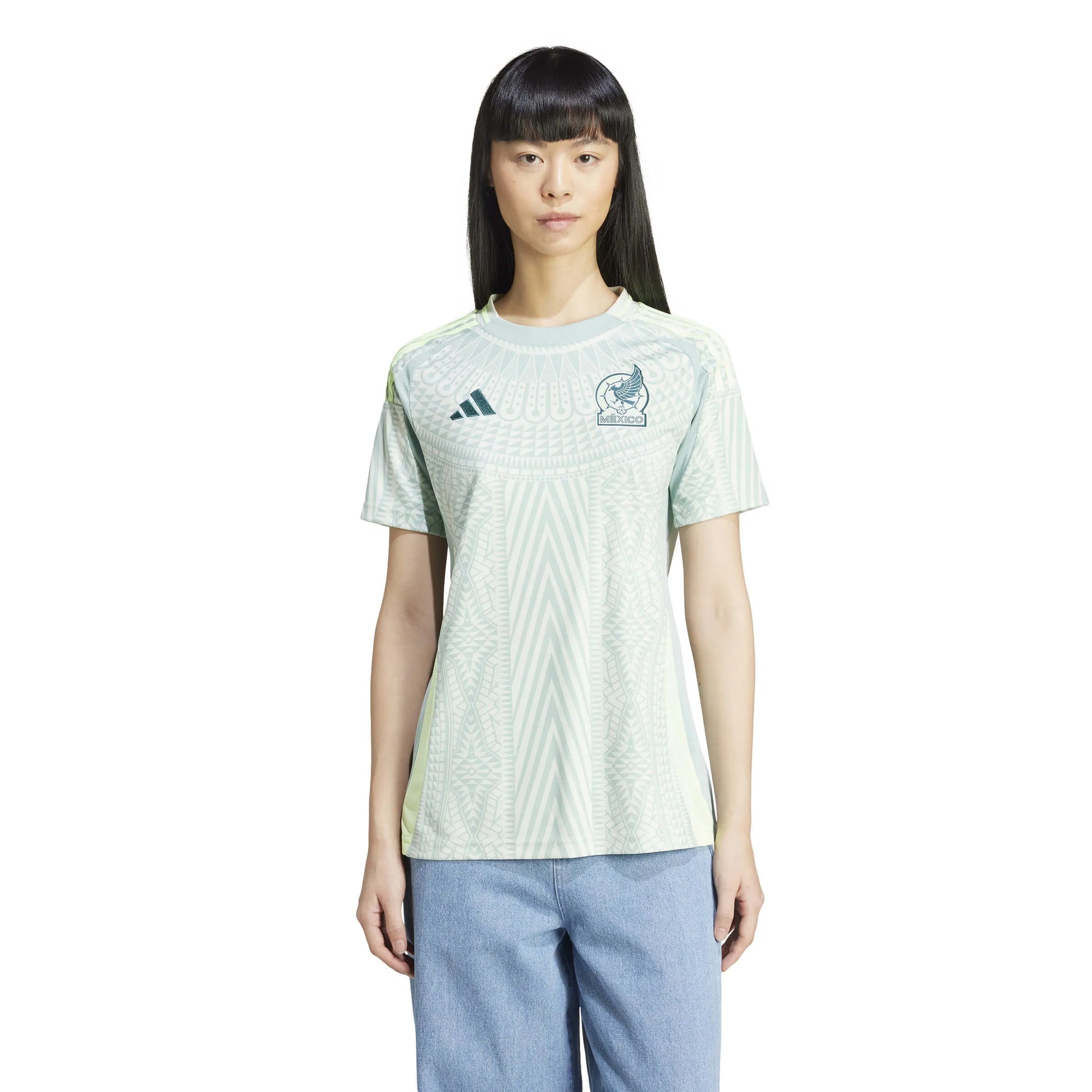 adidas 2024-25 Mexico Women's Stadium Away Jersey (Model - Front)