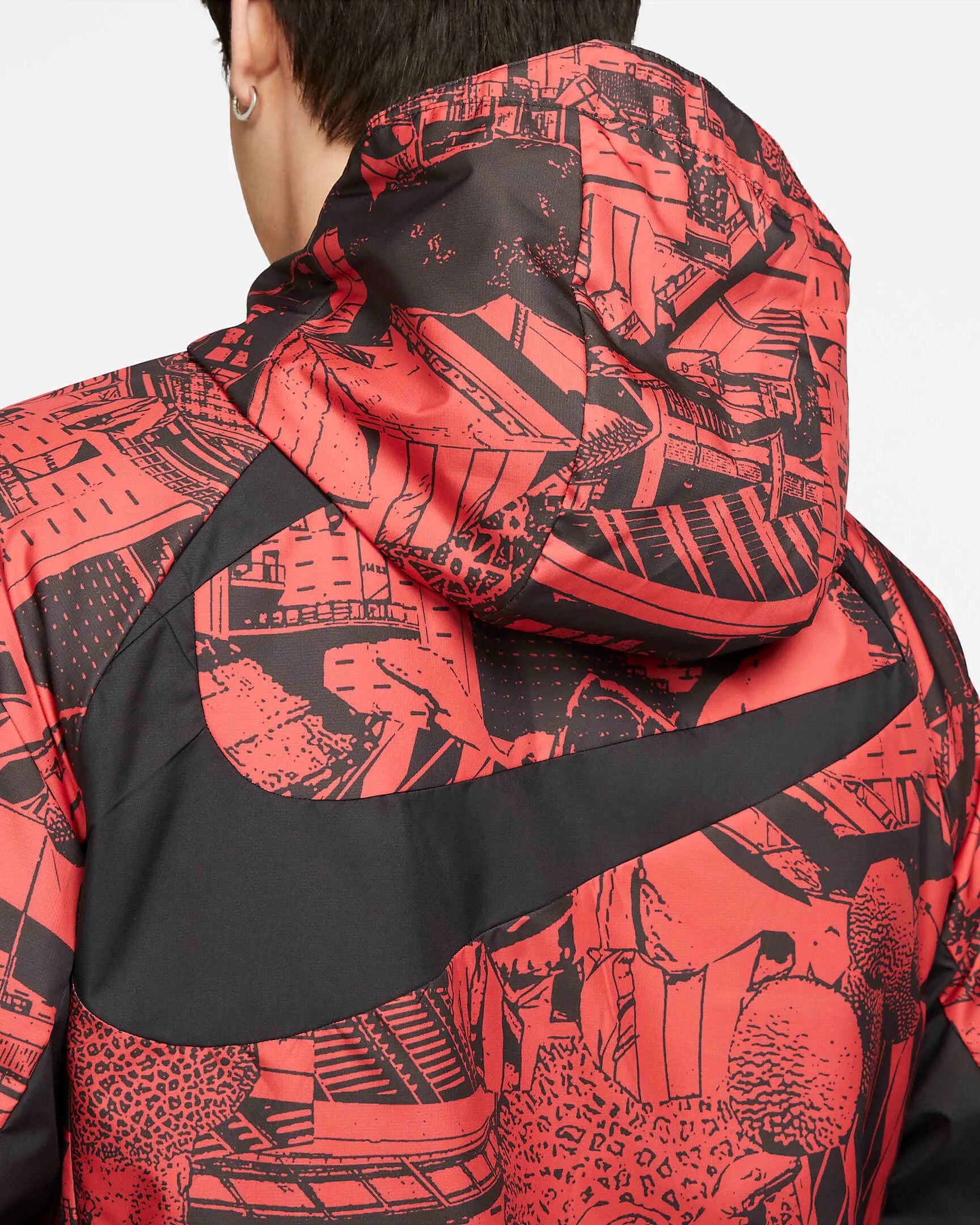 Nike 22-23 Atletico Madrid AWF Jacket GX - Red-Black (Detail 2)
