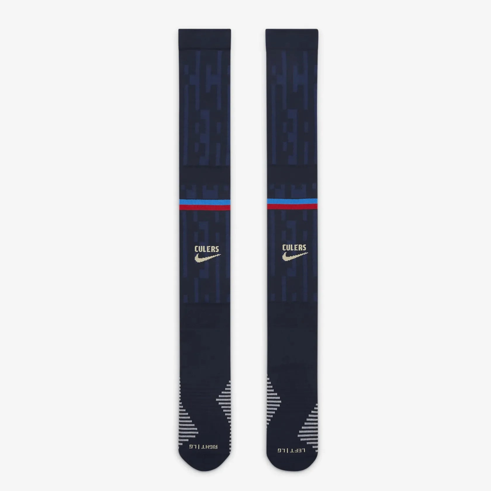 Nike 2022-23 FC Barcelona OTC Home Sock - NavyNike 2022-23 FC Barcelona OTC Home Sock - Navy (Pair - Front)
